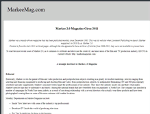 Tablet Screenshot of markeemag.com